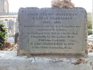 Adam Straw Waterman memorial St. Georges Church - Barbados